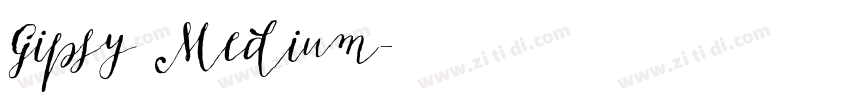 Gipsy Medium字体转换